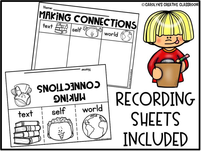 Make Connection Chart Making Connections Anchor Chart – Just Print, Cut, and Glue!