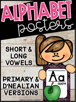 Polka Dots Hot Pink Alphabet Posters - Polka Dots Hot Pink Decor