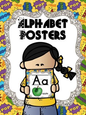 Alphabet Posters - Superhero Theme