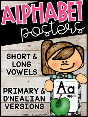 Cactus Alphabet Posters - Cactus Decor (Set #1)