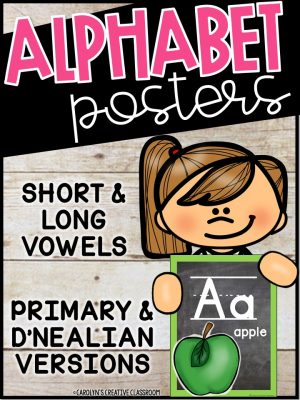 Chalkboard Bright Alphabet - Chalkboard Classroom Decor