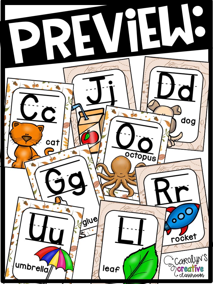 Camping Alphabet Posters – Camping Decor (Set #1)