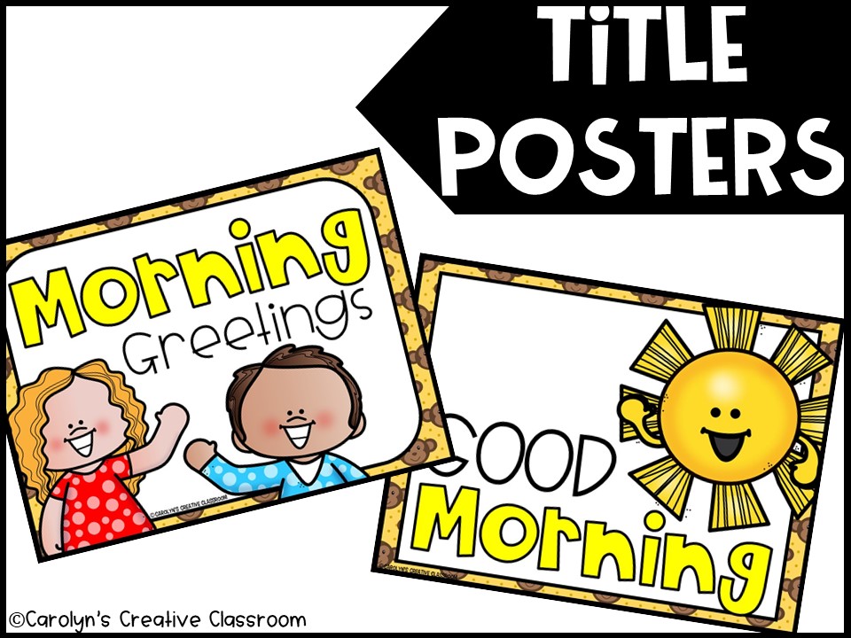 Editable Morning Greetings Choices - Greeting Signs Monkey - Image 6