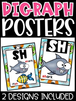 Safari 2 Digraph Posters - Sound Wall Digraphs