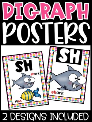 Popsicle Digraph Posters - Sound Wall Digraphs