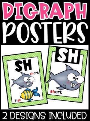 Polka Dot Lime Digraph Posters - Sound Wall Digraphs