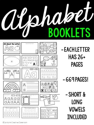 Alphabet Booklets - 26 Activities for each letter!