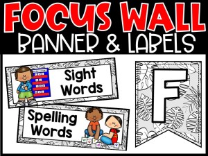 Tropical Leaves 2 Reading Focus Wall and Banner