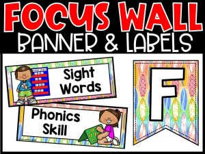 Surfing Reading Focus Wall and Banner