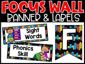 Super Hero Reading Focus Wall and Banner