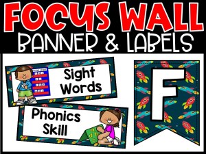 Space 3 Reading Focus Wall and Banner