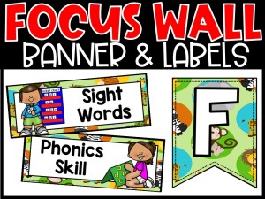 Safari 1 Reading Focus Wall and Banner