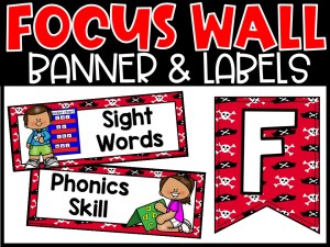 Pirate Reading Focus Wall and Banner