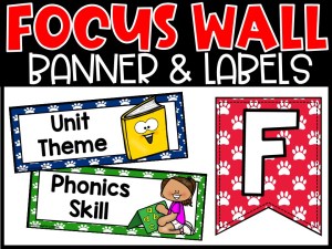 Pawprints Reading Focus Wall and Banner
