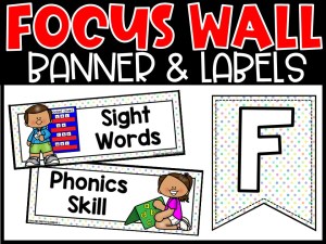 Pastel 4 Reading Focus Wall and Banner