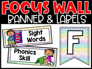 Pastel 2 Reading Focus Wall and Banner