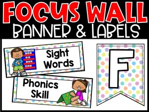 Pastel 1 Reading Focus Wall and Banner