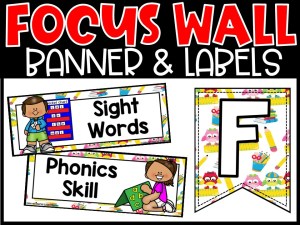 Owl 1 Reading Focus Wall and Banner