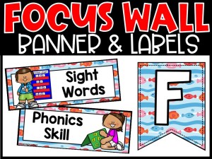 Ocean 4 Reading Focus Wall and Banner