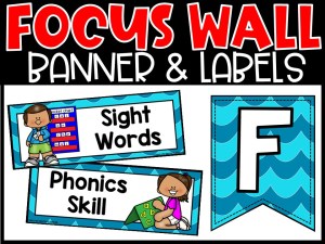 Ocean 1 Reading Focus Wall and Banner