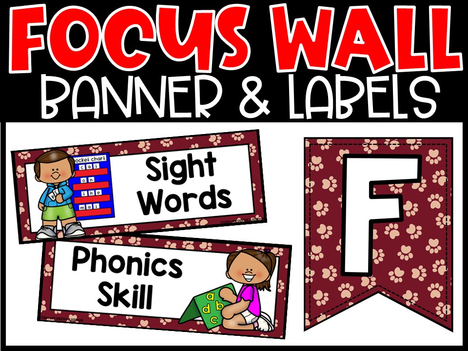 Lion 4 Reading Focus Wall and Banner