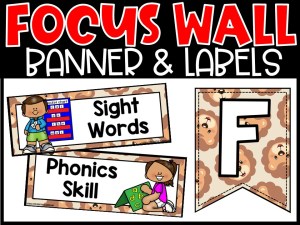 Lion 3 Reading Focus Wall and Banner