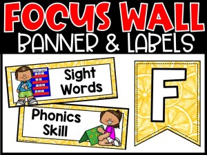 Lemon 1 Reading Focus Wall and Banner