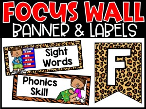 Jungle Reading Focus Wall and Banner