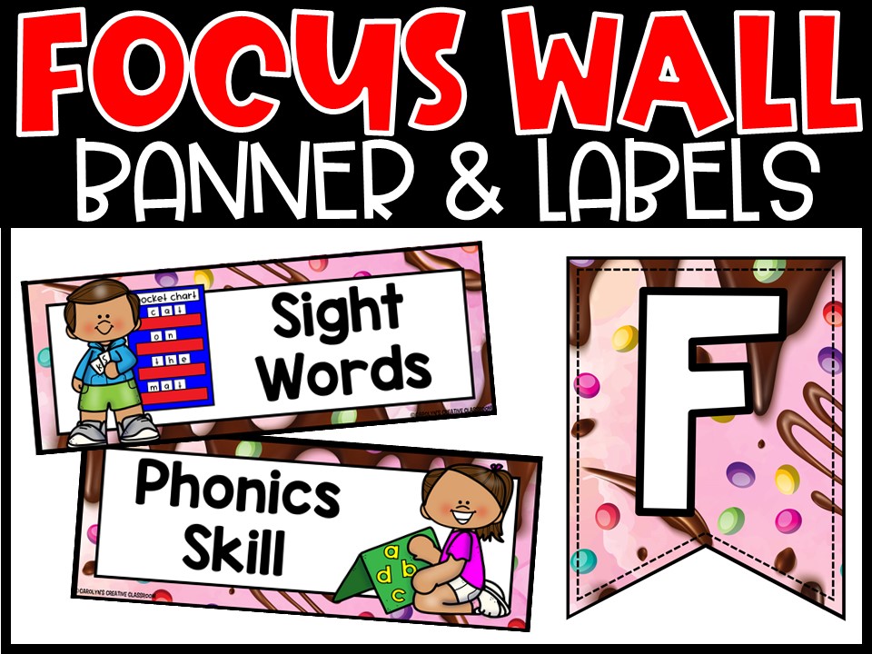 Candyland 1 Reading Focus Wall and Banner