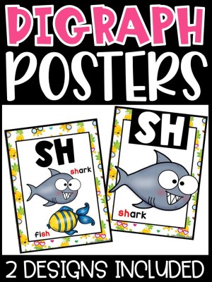 Pineapple 2 Digraph Posters - Sound Wall Digraphs