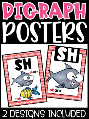 Nautical 1 Digraph Posters - Sound Wall Digraphs