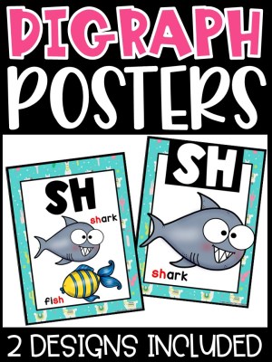Llama Digraph Posters - Sound Wall Digraphs