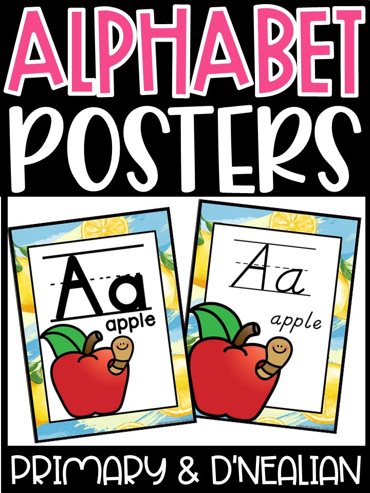 Alphabet Posters - Lemon 4 Décor