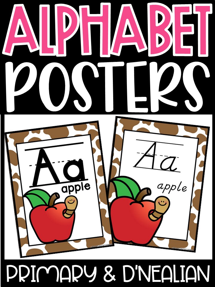 Alphabet Posters - Cowboy 6 Décor