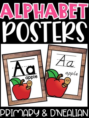 Alphabet Posters - Wood Décor