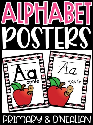 Alphabet Posters - Tropical Flamingo 2 Décor