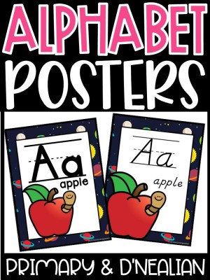 Alphabet Posters - Space 1 Décor