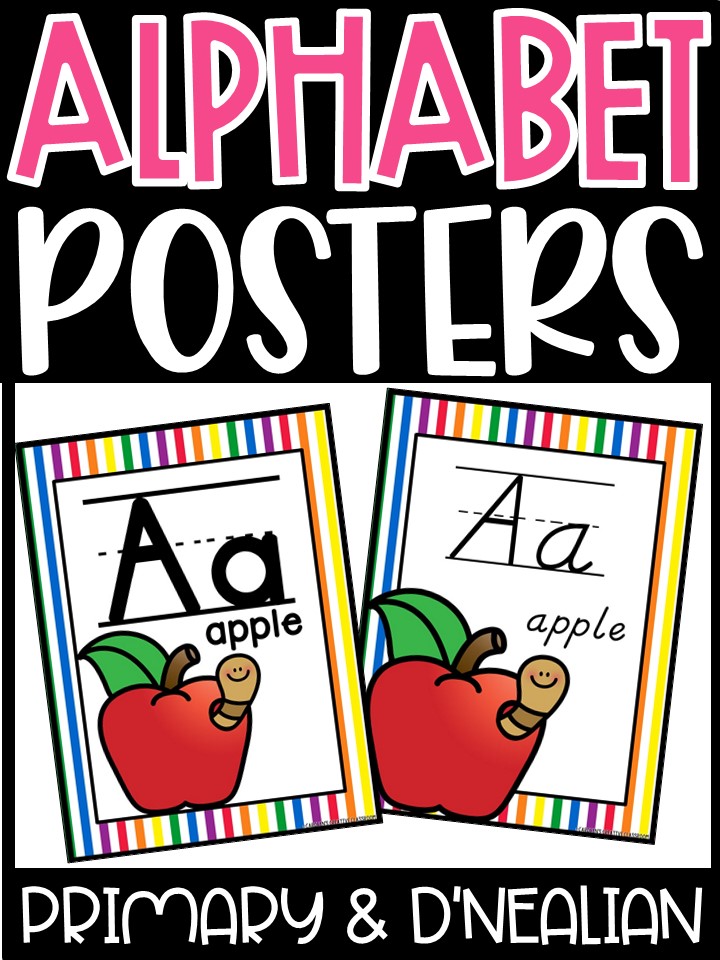 Alphabet Posters - Rainbow 5 Décor