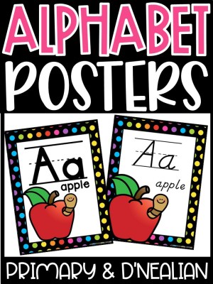 Alphabet Posters - Rainbow 4 Décor