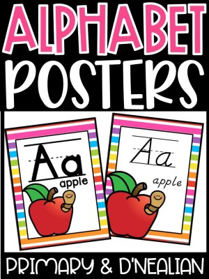 Alphabet Posters - Rainbow 3 Décor