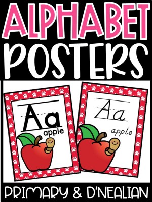 Alphabet Posters - Pawprints Décor