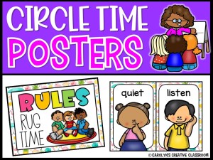 Carpet Rules Posters | Circle Time Rules Posters [Tropical Flamingo 1]