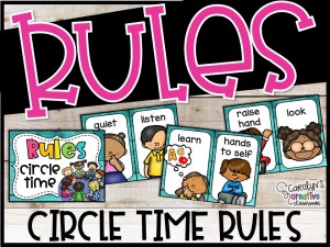 Carpet Rules Posters | Circle Time Rules Posters [Teal]