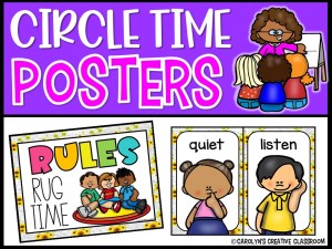 Carpet Rules Posters | Circle Time Rules Posters [Sunflower 1]