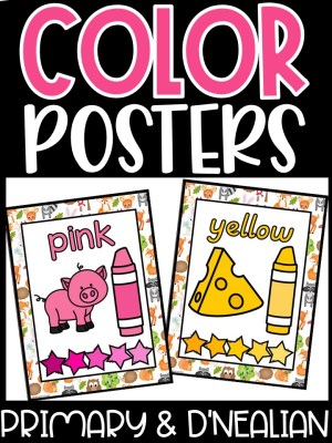 Woodland Animals 2 Color Posters | Classroom Decor