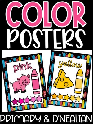 Super Hero Color Posters | Classroom Decor