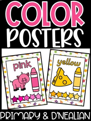 Space 2 Color Posters | Classroom Decor