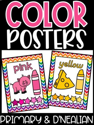 Rainbow 6 Color Posters | Classroom Decor