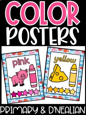 Ocean 4 Color Posters | Classroom Decor