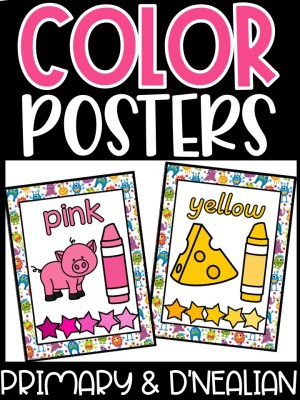 Monster 2 Color Posters | Classroom Decor